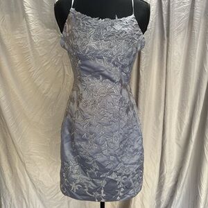 Chic Purple Floral Mini Dress